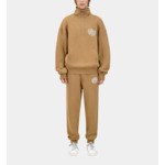 Sweatshirt Marron Avec Sérigraphie Blason Homme