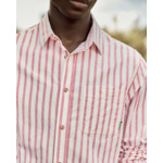 Chemise rouge & crème