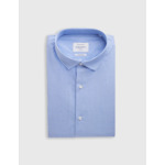 Chemise ajustée rayée bleue