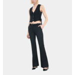 Gilet Avec Laçage Noir Femme