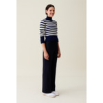 Pull marinière col montant