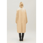 Manteau réversible mi-long beige