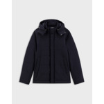 Doudoune isola en flanelle de laine unie marine