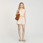 Short en denim élastiqué