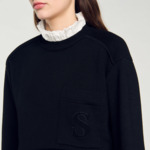 Pull 2 en 1 à col volanté