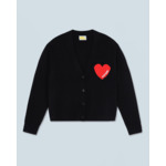 Pull Cardigan Coeur Léger