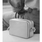 Petite sacoche 2 compartiments Emile en cuir grainé