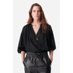 BLOUSE COL V JACQAURD BRODE NIPOA