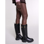 Bottes en cuir à boucle