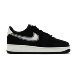 Nike Air Force 1 Low '07 LV8 Black Sail Embroidered Swoosh