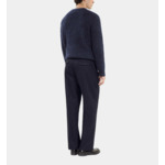Pantalon Large À Rayures Bleu Marine Homme