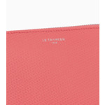 Compagnon zippé Emilie en cuir signature T