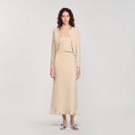 Top court en maille strassée