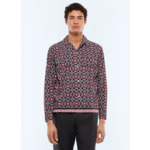 Chemise à col requin en viscose