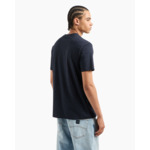 T-shirt - petits lettres bleu marine