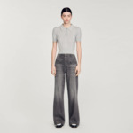 Pull court col polo