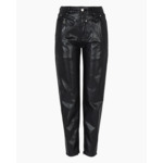 Pantalon 5 poches - noir brillant enveloppé d