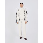 Pull col roulé pompons laine Klara ECRU / NOIR