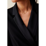 Robe cache-cœur col tailleur