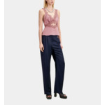Top Lilas Avec Guipure