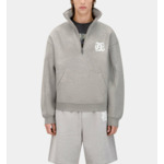 Sweatshirt Gris Avec Sérigraphie Blason Homme