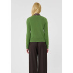 Gilet Germain-Cactus en Laine Mercerisée