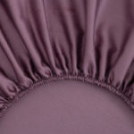 Yves Delorme - Drap housse en satin marron, Triomphe