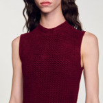 Robe en maille velours