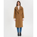 Manteau Myrthe Noisette en Polyester