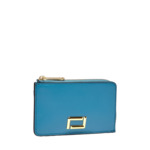 Angele De Lancel - Porte-Cartes Zippe - Bleu Vague