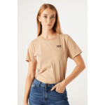Women T-shirt Brown