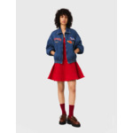 Veste denim oversize brodé