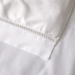 Yves Delorme - Housse de couette en satin blanc, Walton