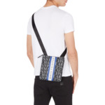 Sac bandoulière plat pour homme - nero