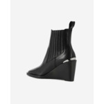 Bottines Western En Cuir Noir
