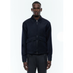 Blouson en twill de laine mélangée