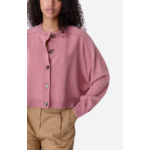 Cardigan Douve Coton ajouré et fleurs brodées