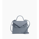 Sac à main double rabat moyen modèle Emilie en cuir signature T