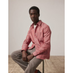 Chemise Aurélien rayée rouge