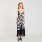 Robe longue à imprimé fleuri hawaïen