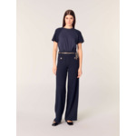 Pantalon en tweed à ceinture chaîne