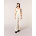 Pantalon large en tweed