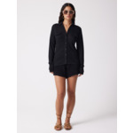 Chemise lin Milia NOIR