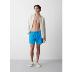 Maillot de bain de couleur unie avec taille élastique