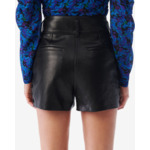 Short En Cuir Brodé Adil