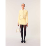 Veste courte en tweed et lurex