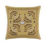 Yves Delorme - Housse de coussin en coton doré, A La Française