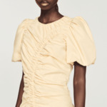 Robe courte froncée
