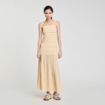 Robe longue en maille