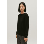 Pull laine col montant noir
